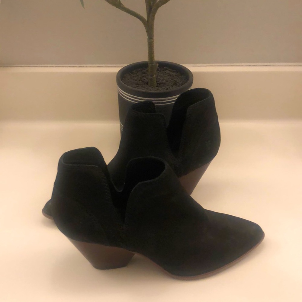 FRYE black suede boots
